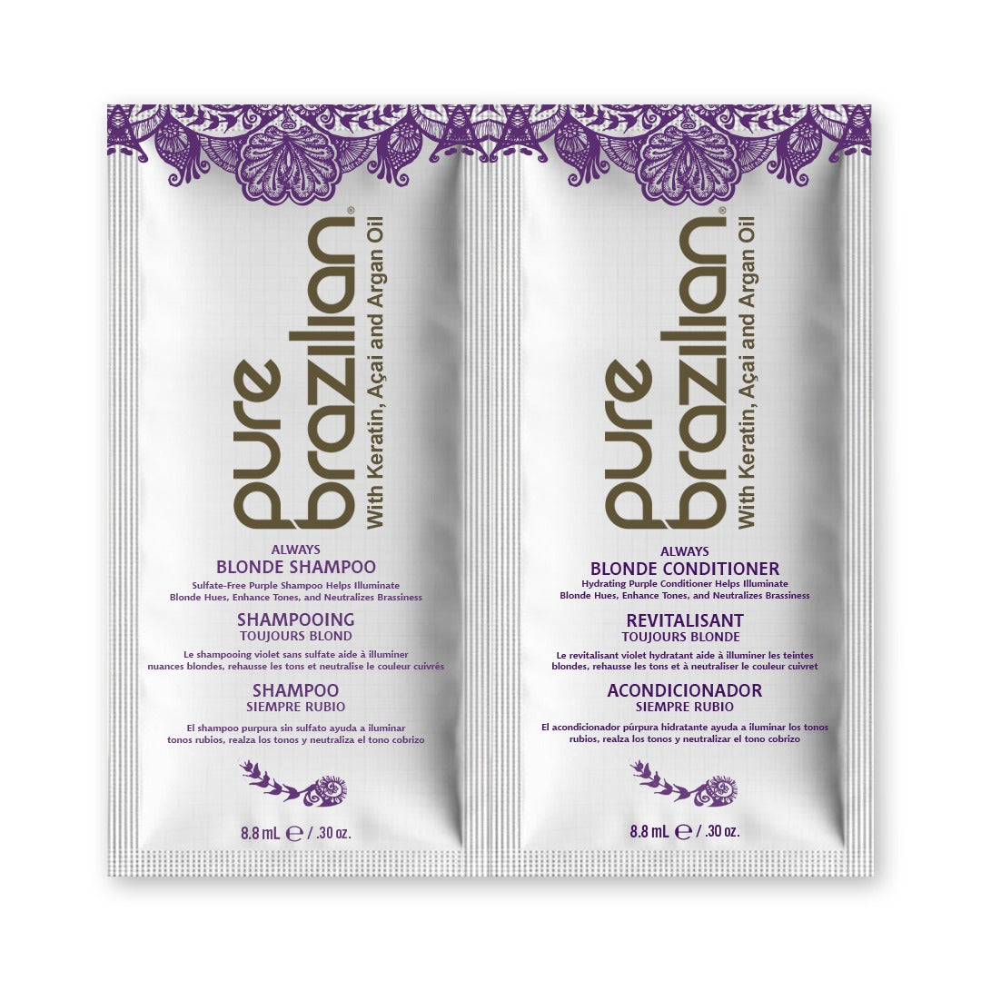 Pure Brazilian Always Blonde Shampoo and Conditioner Duo Sample